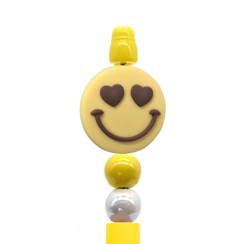 Wholesale Random 100pcs/pack Flower expression pattern bead   Focal Beads