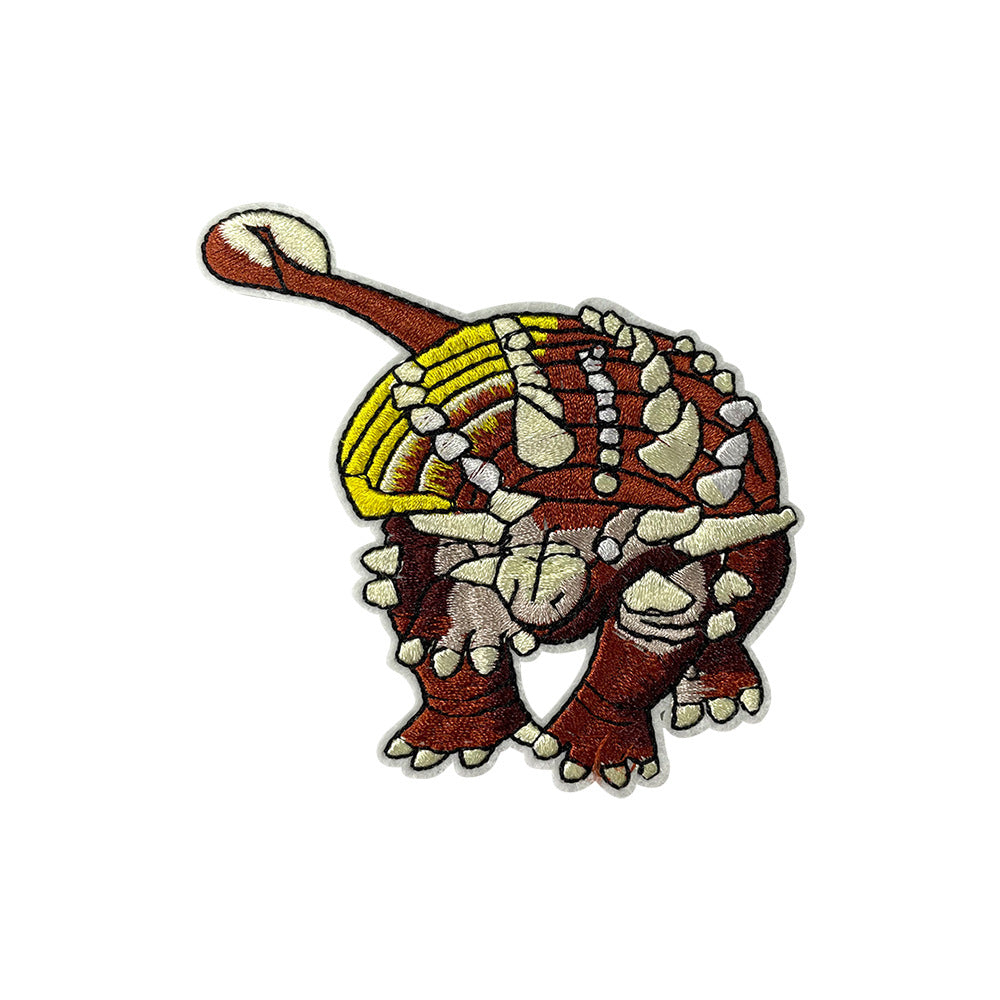 Wholesale Stylish Dinosaur Embroidered Patch With Hot Melt Glue For Kids Coats And Jeans