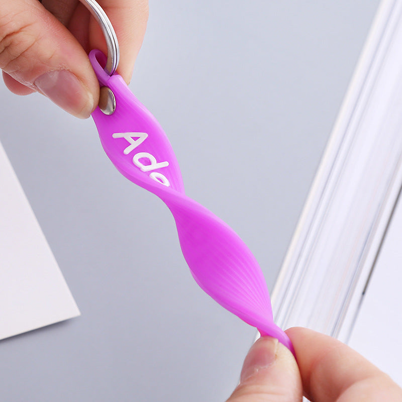 Wholesale 50PCS PVC Plum Blossom Lanyard Keychain