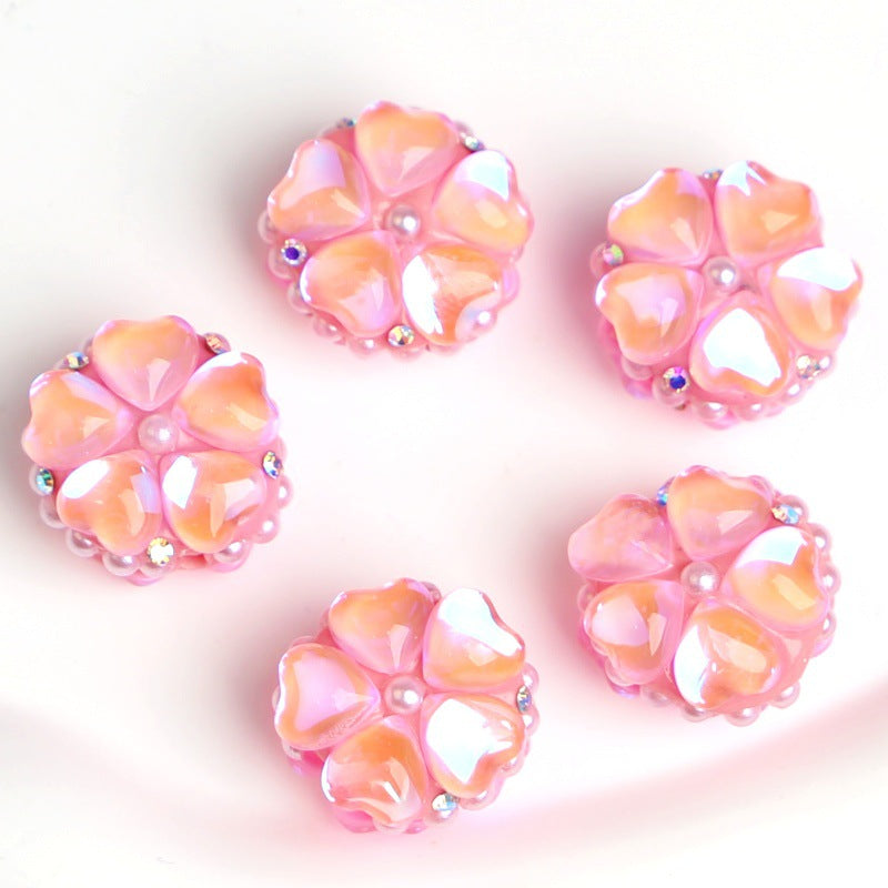 Wholesale 5PCS Crown Opal Tassel Nepalese Perforated Beads