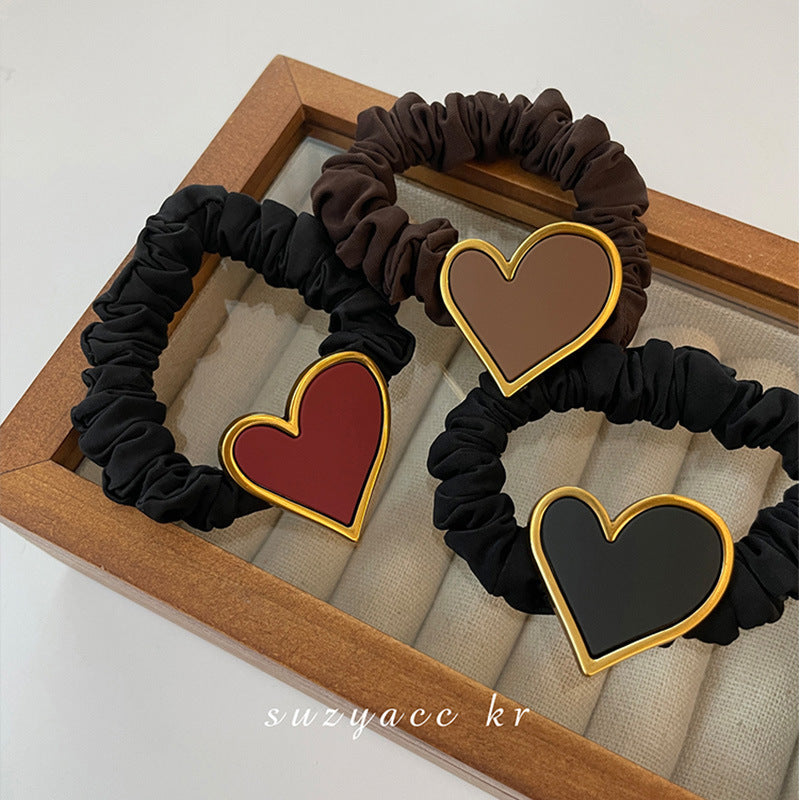 Wholesale Love Champagne Acrylic Hair Scrunchies