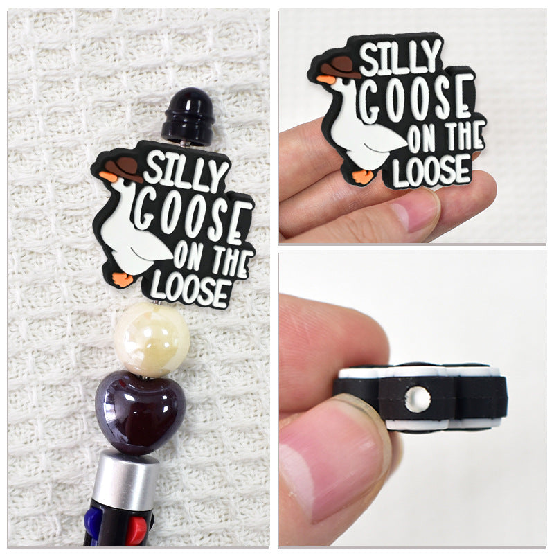 Wholesale Random 100pcs Color Inspirational Phrase Series Focal Beads