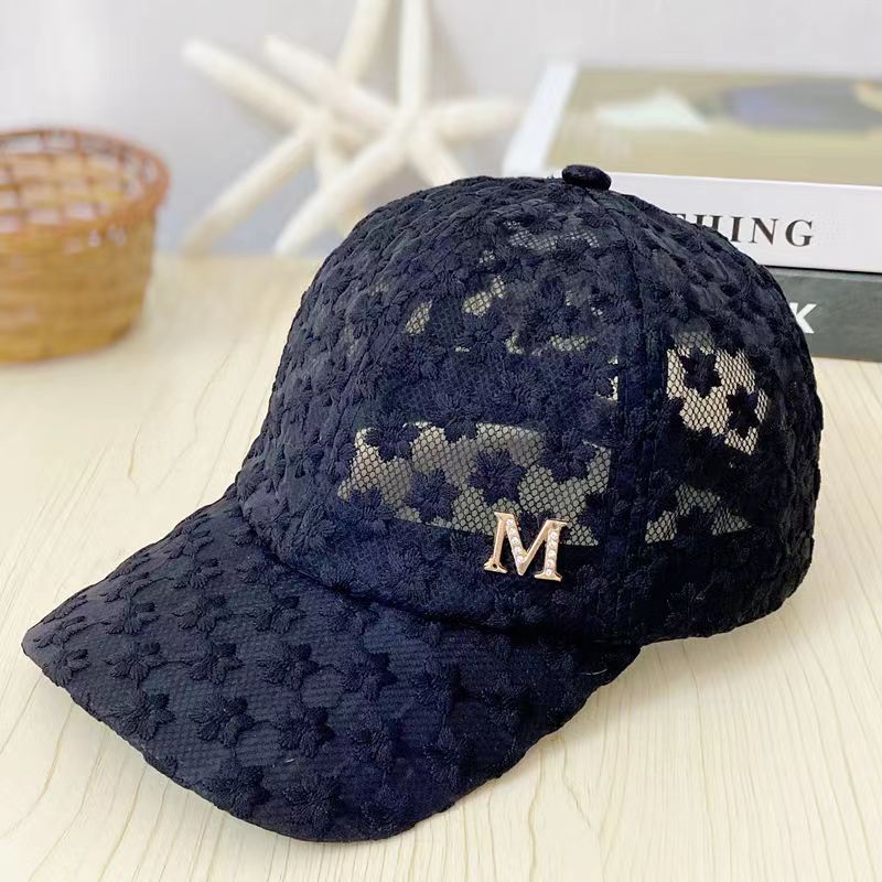 Wholesale Sunshade Lace Flower Ice Linen Baseball Caps