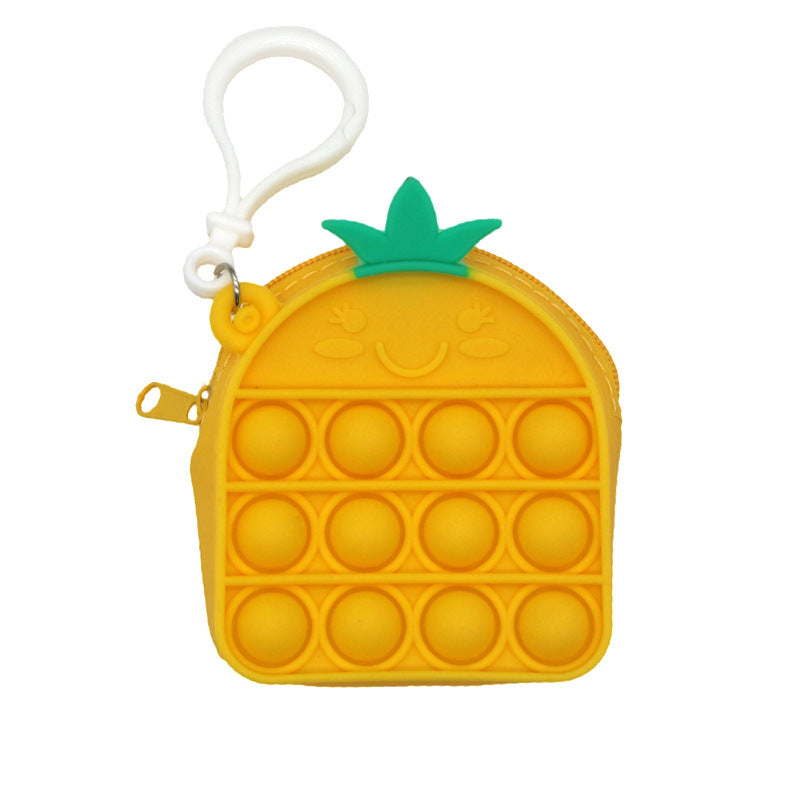 Wholesale Decompression Silicone Coin Purse Keychain