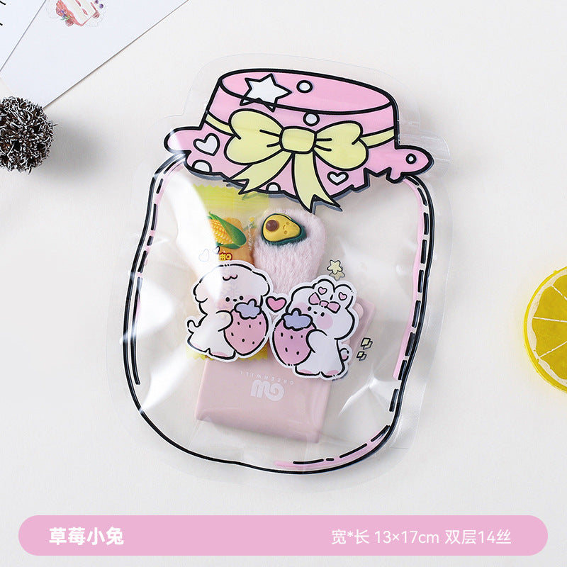 Wholesale  Cartoon Cute Ziplock  Transparent  Storage Bag