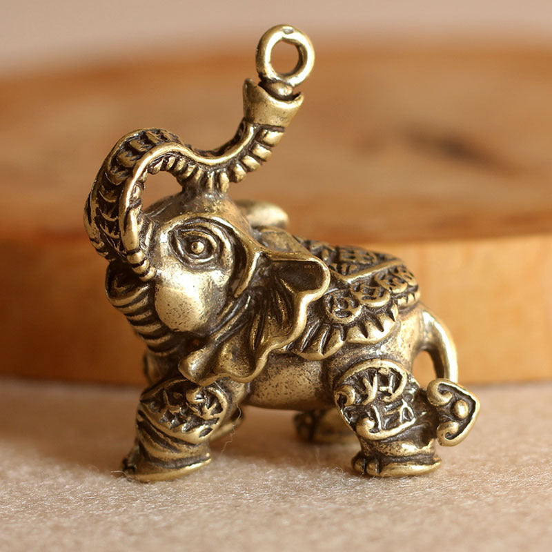 Wholesale Brass Creative Fuxiang Keychain Pendant