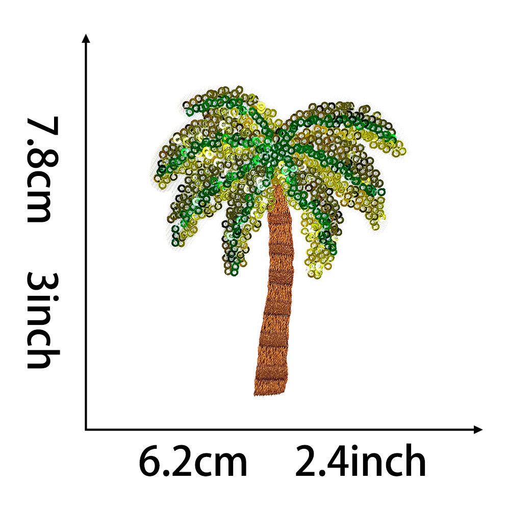 Wholesale  Summer Ocean Sports Watermelon Sandals Sequin Cloth DIY Patches