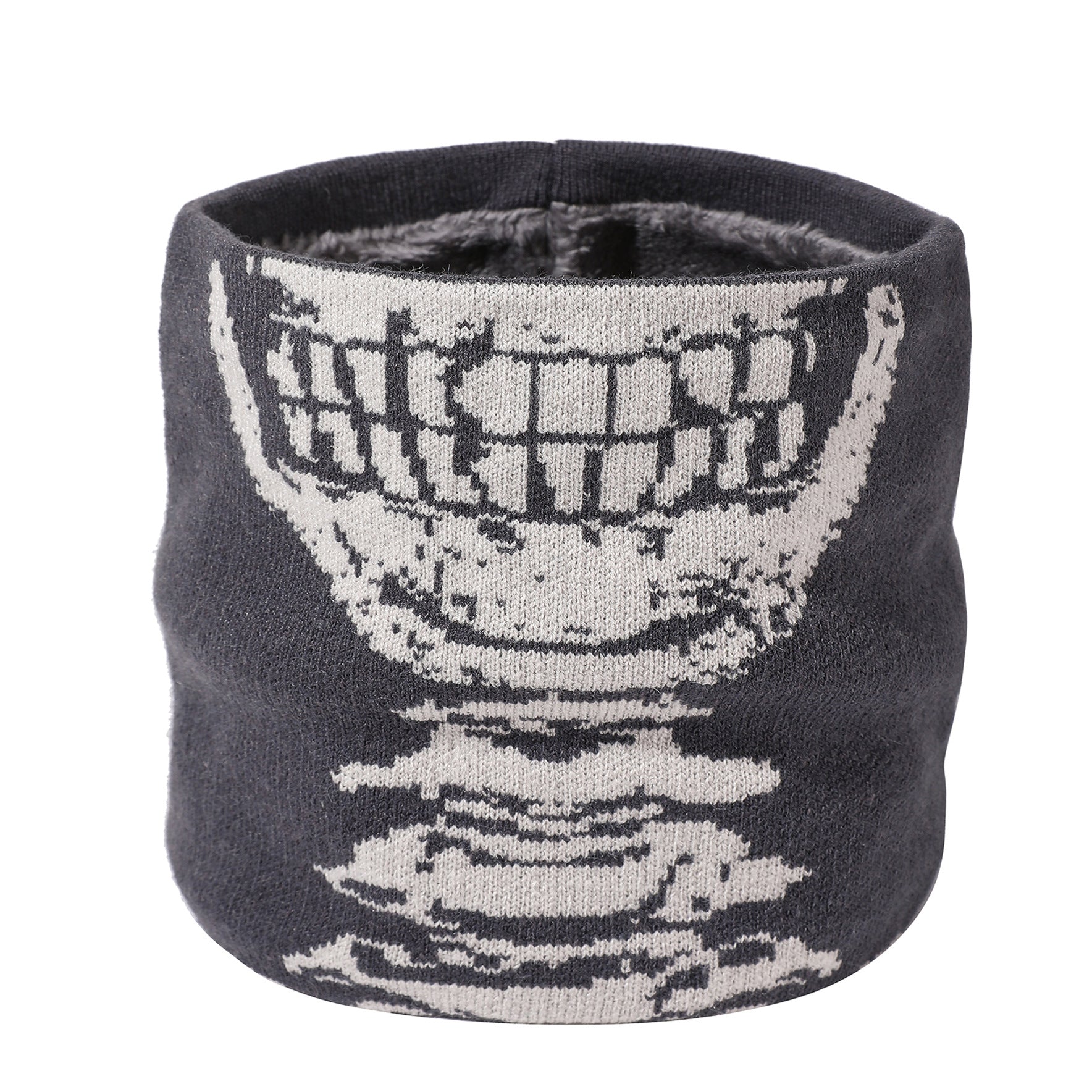 Wholesale Halloween Skull Plush Knitted Woolen Neck