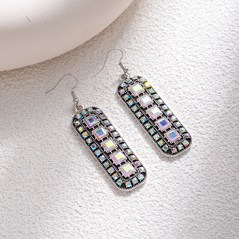 Wholesale Bohemian style turquoise flower earrings