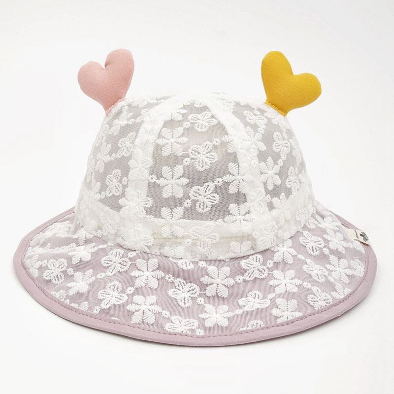 Wholesale Cotton Mesh Kids Bucket Hat