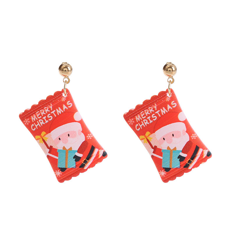 Wholesale Christmas Series Candy Earrings