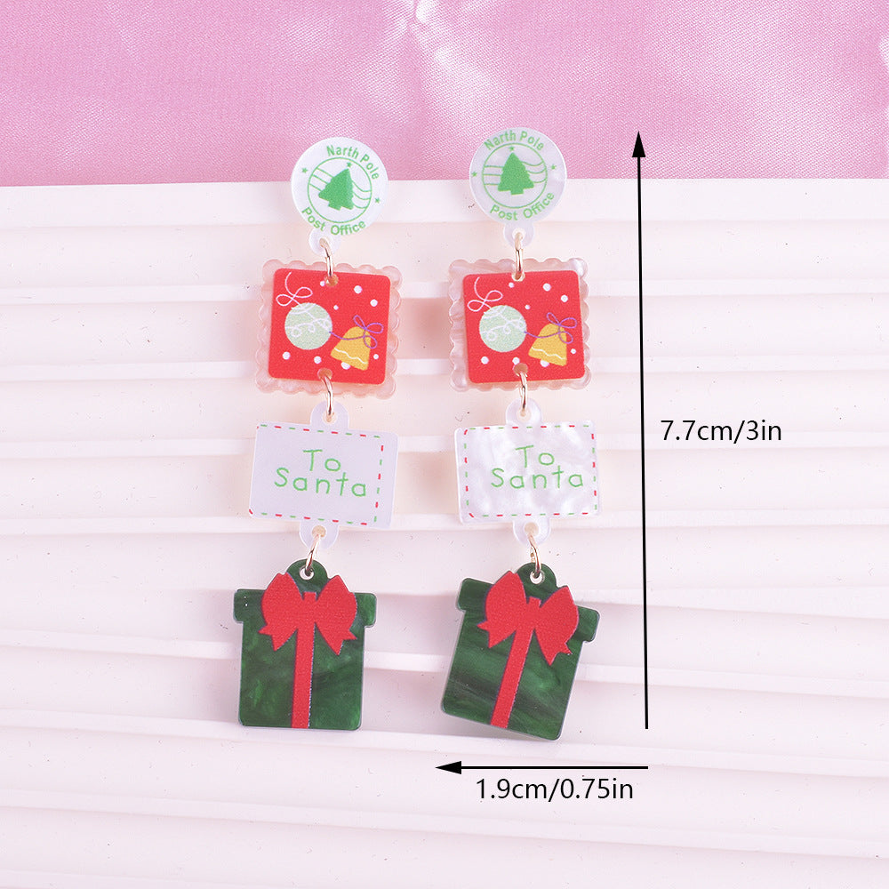 Wholesale Christmas tree earrings