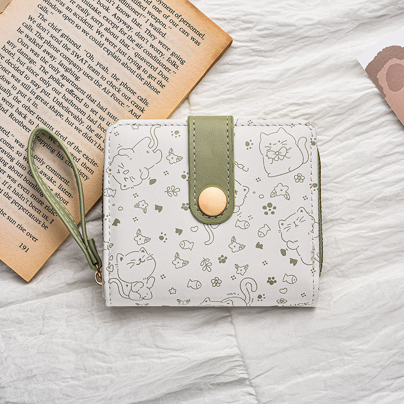 Wholesale Simple cute  buckle multifunctional wallet