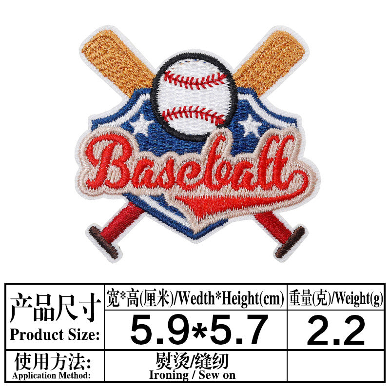 Wholesale Cartoon Baseball Football Embroidery DIY Patches