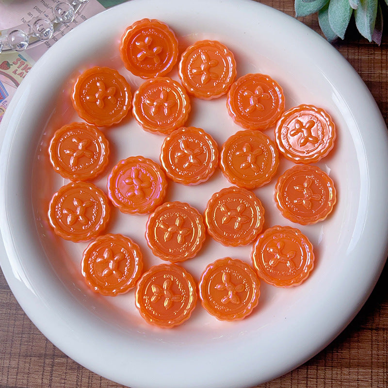 Wholesale 10pcs/pack Macaron straight hole balloon dog round seal beads