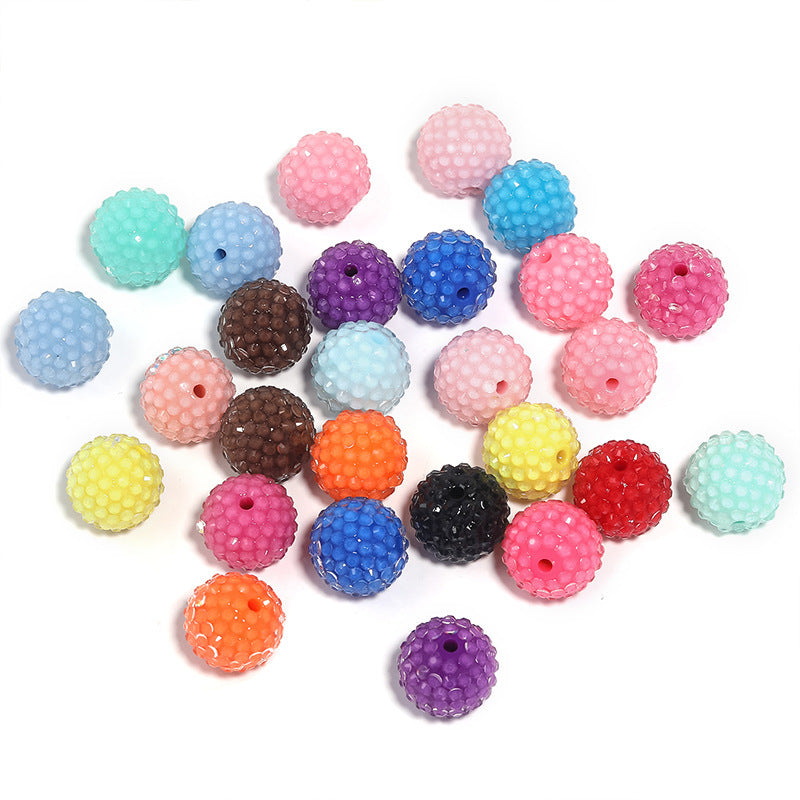 Wholesale 50pcs 20mm resin full-hole drill ball
