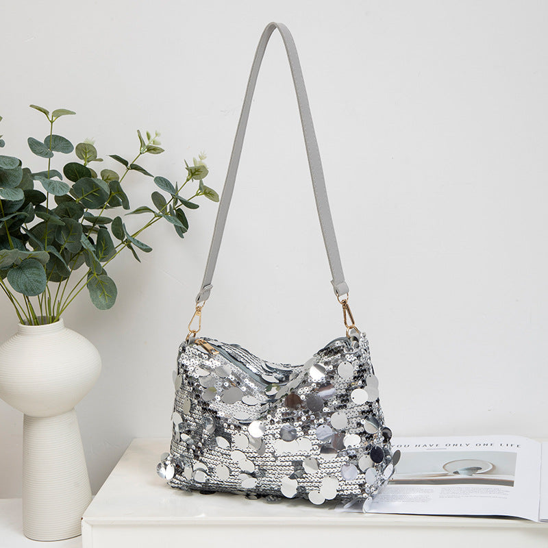 Wholesale Sequined underarm bag shoulder crossbody bag