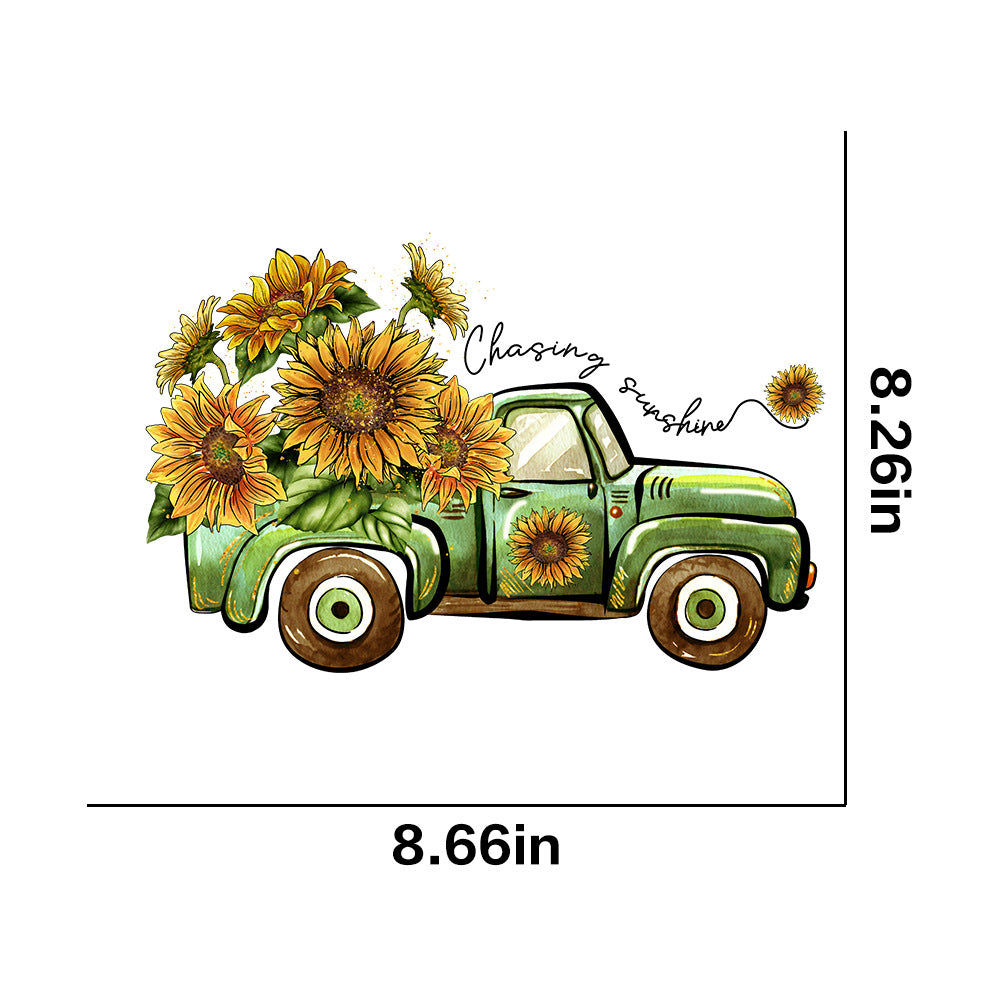 Wholesale 10pcs Butterfly and sunflower print UV DTF Ready to Press Transfers Wraps