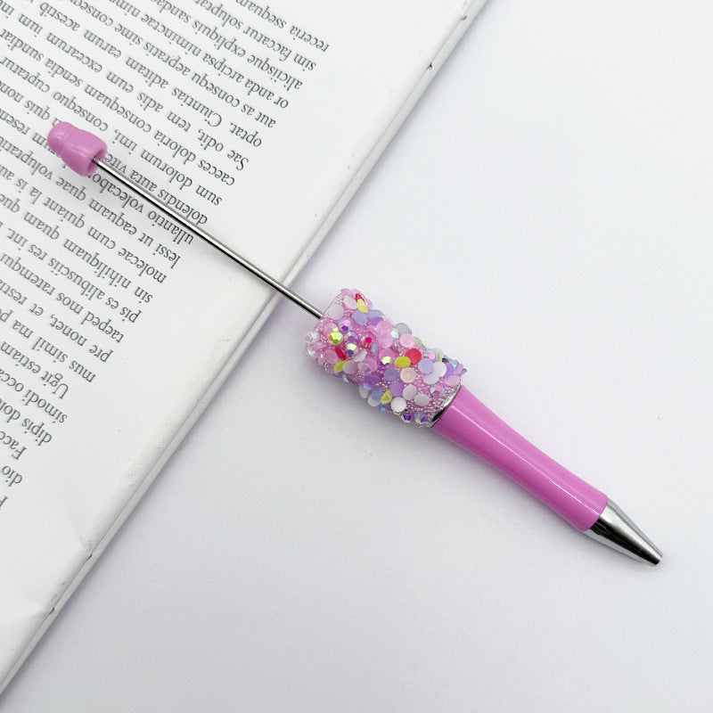 Wholesale Beadable Pens Resin Diamond Sequin DIY Pen