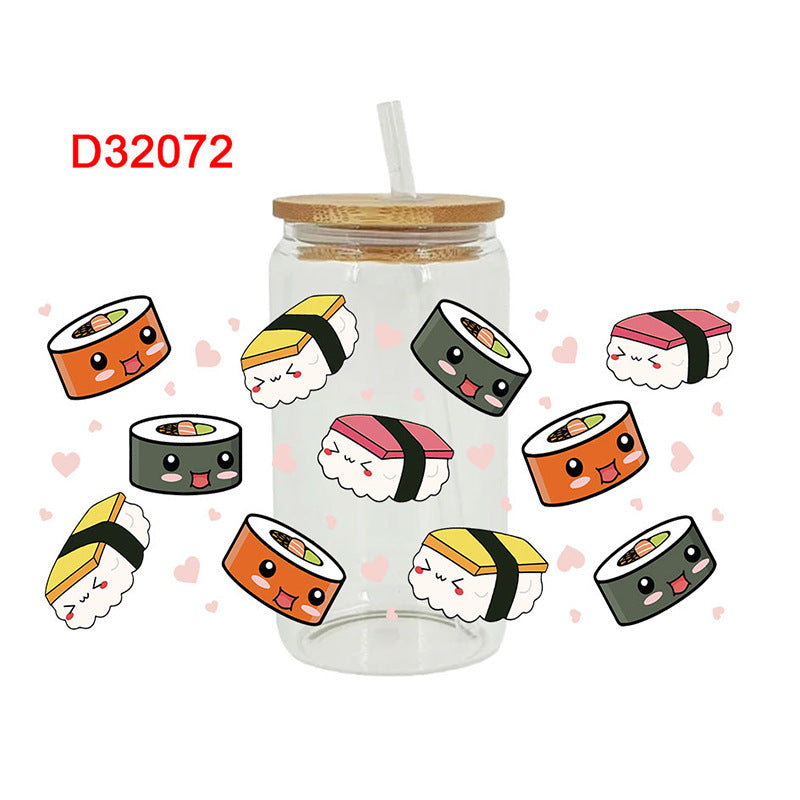 Wholesale Fruit and vegetable cooking series  16oz Cup UV DTF Wraps