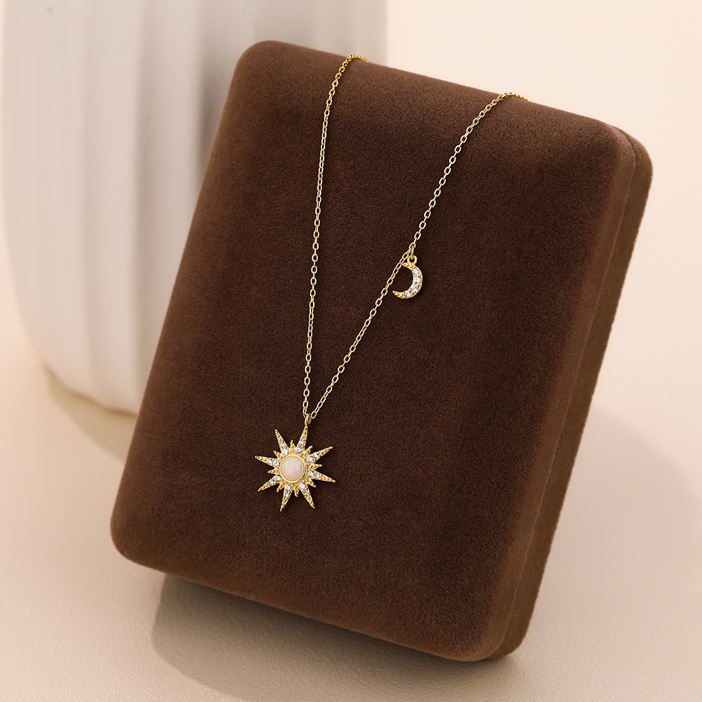 Wholesale Sun Moon Necklace