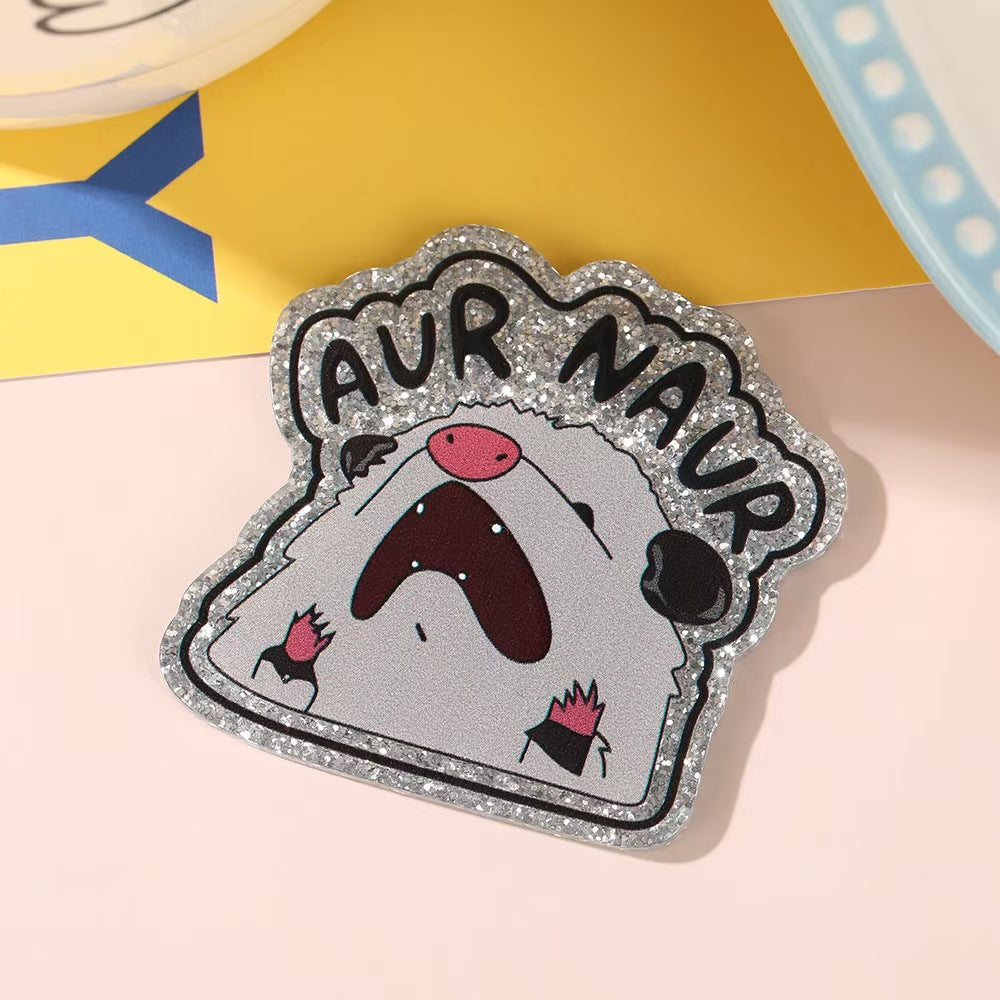 Wholesale 10pcs Funny animal cartoons Acrylic Flatback