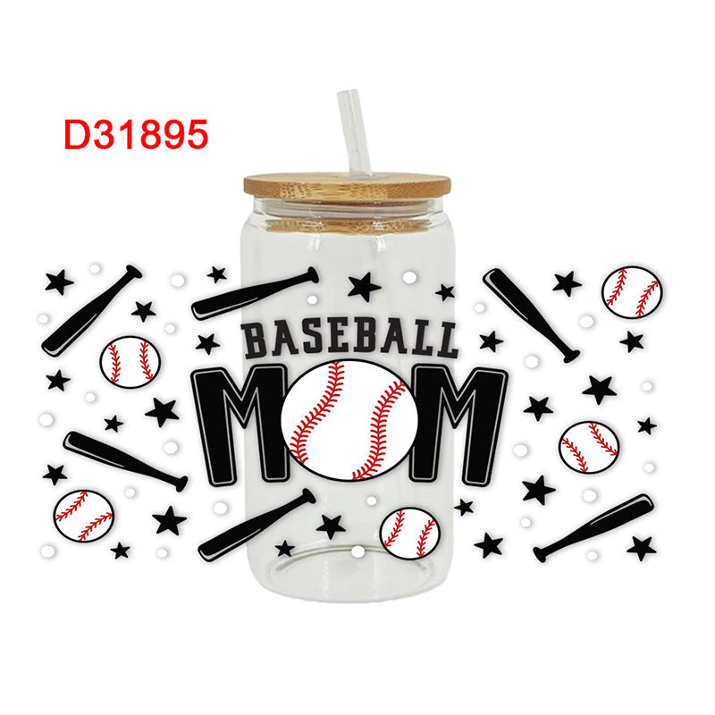 Wholesale Mother's Day Ball Bow  16oz Cup UV DTF Wraps