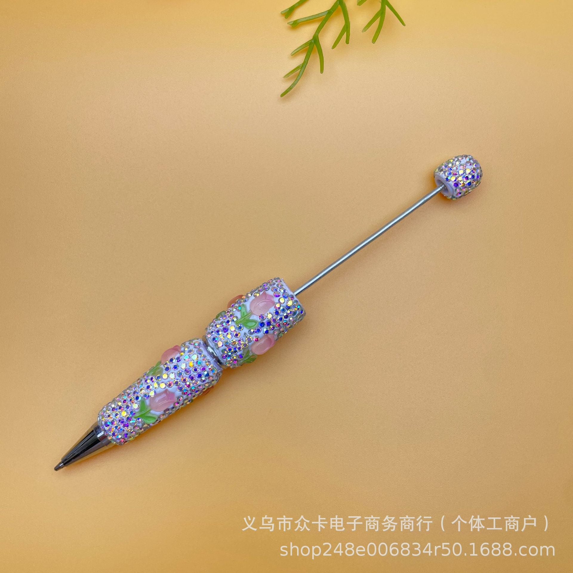 Wholesale 20pcs Tulip Theme Full Diamond DIY  Fancy Beadable Pens