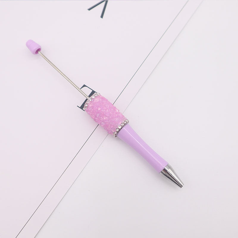 Wholesale Beadable Pen Irregular Gravel Rhinestones DIY Pens