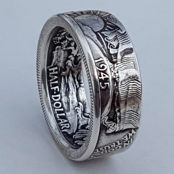 Wholesale carved letters ring   Vintage Ring