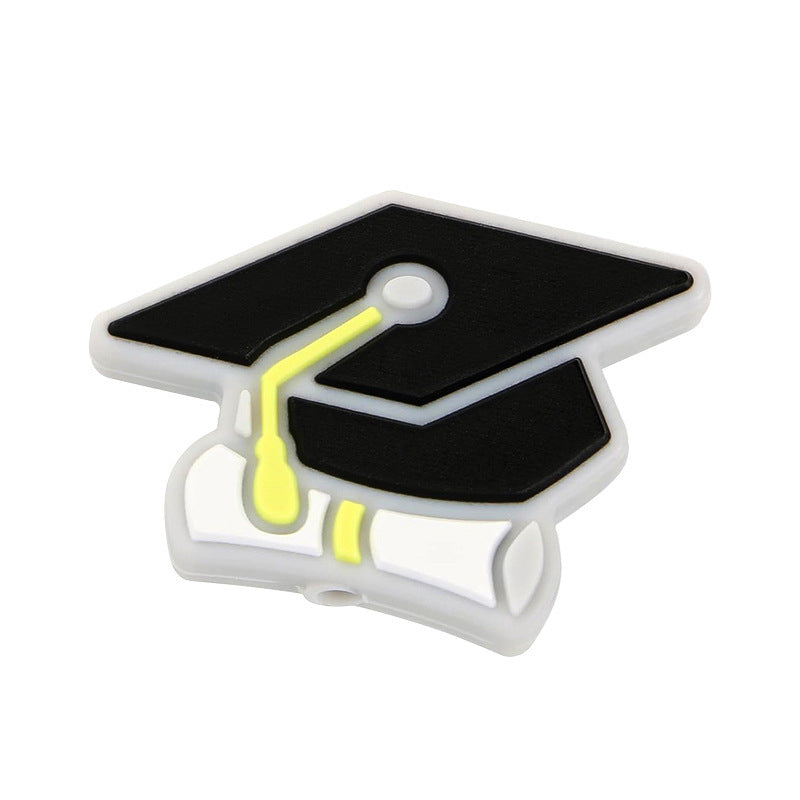 Wholesale 10pcs Cute Bachelor' s Hat Focal Beads