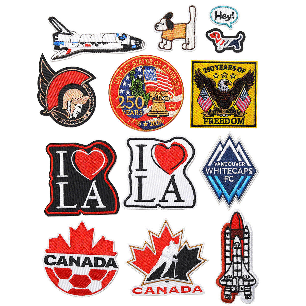 Wholesale Trendy Embroidered Letter Patch Twill Applique For Clothing Bags Hats Decorative DIY Accessory