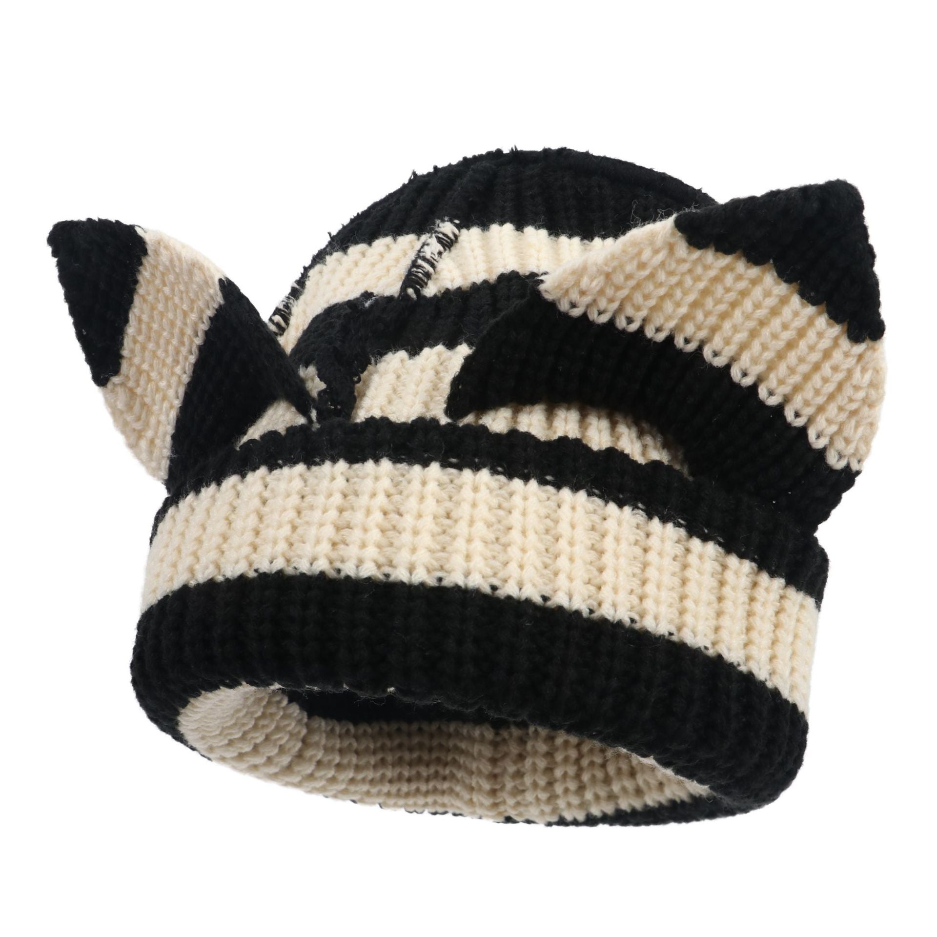 Wholesale Fashion Devil Ear Thickened Acrylic Knitted Hat