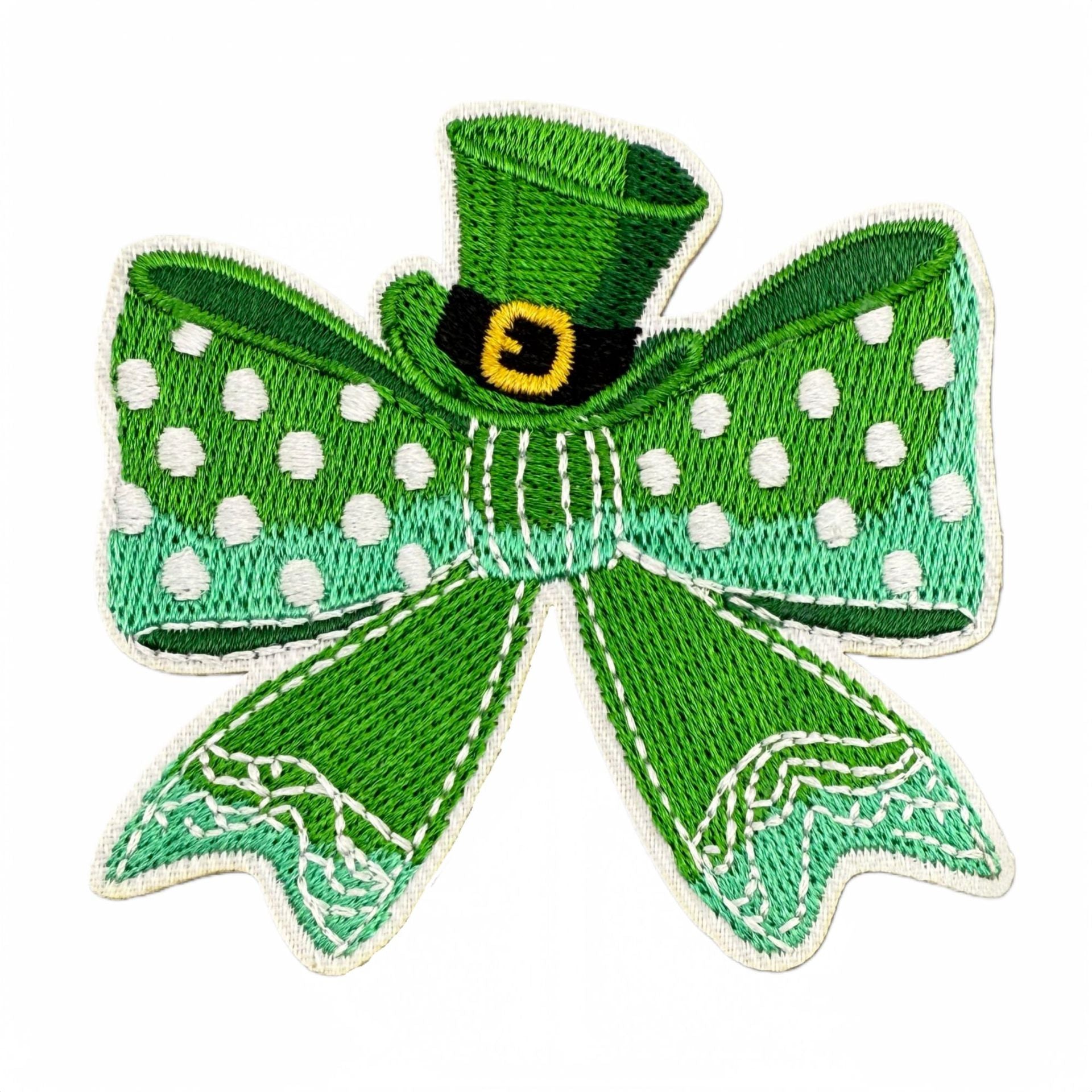 Wholesale St.  Patrick' s Day Butterfly and Shamrock Knot Embroidery DIY Patches