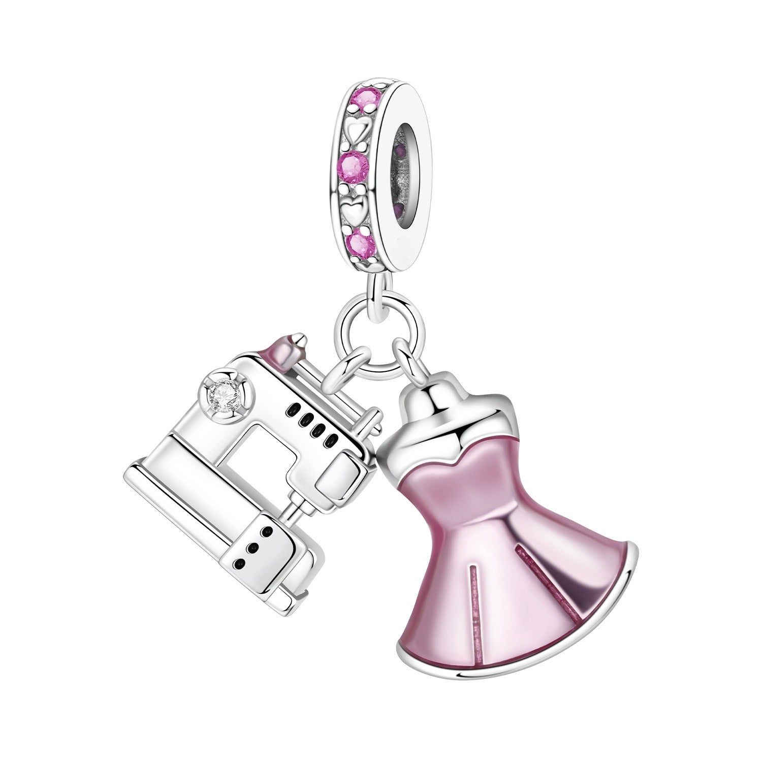 Wholesale Music Sports Series Football Guitar Silver Plated Charms