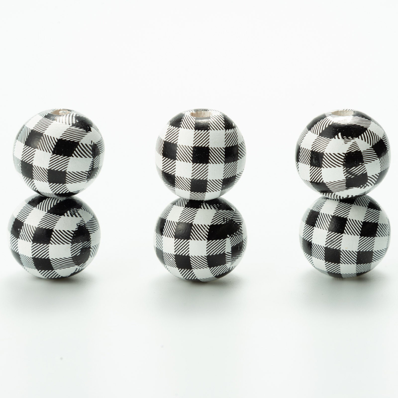 Wholesale 10pcs/ pack 14-20mm lattice wooden beads color wooden beads