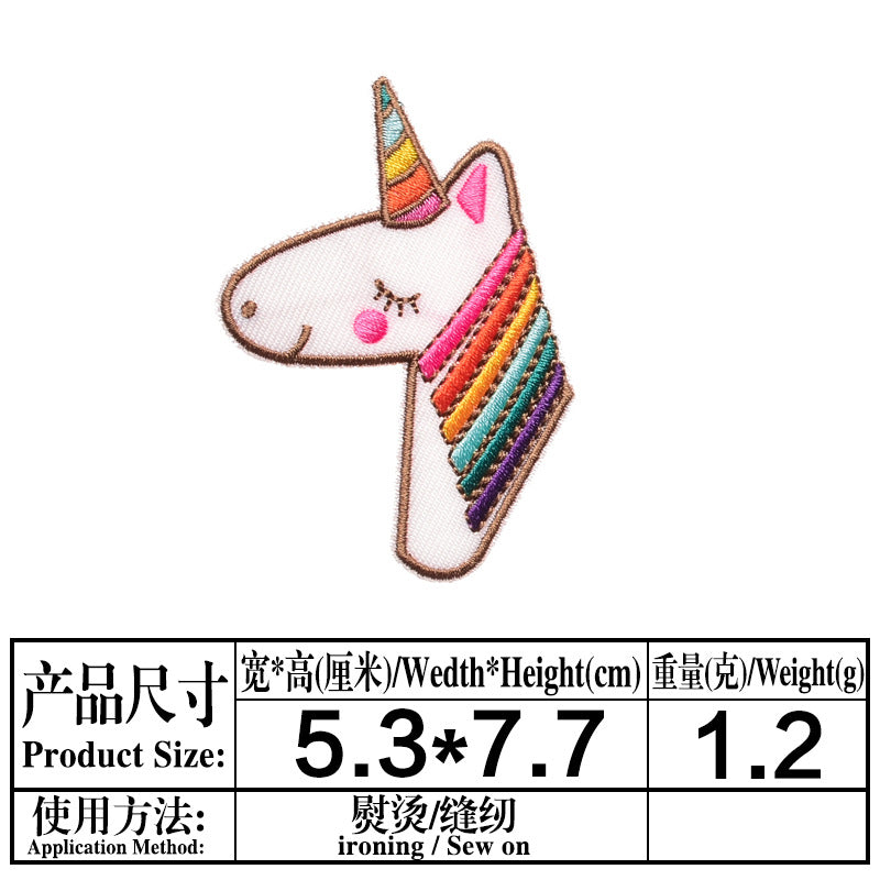 Wholesale Cartoon Water Bottle Ship Milk Cat Embroidery DIY Patches