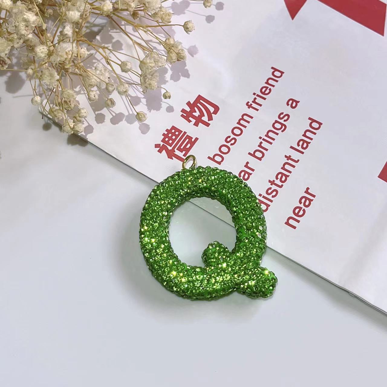 Wholesale Optional Color Letter Car Keychains