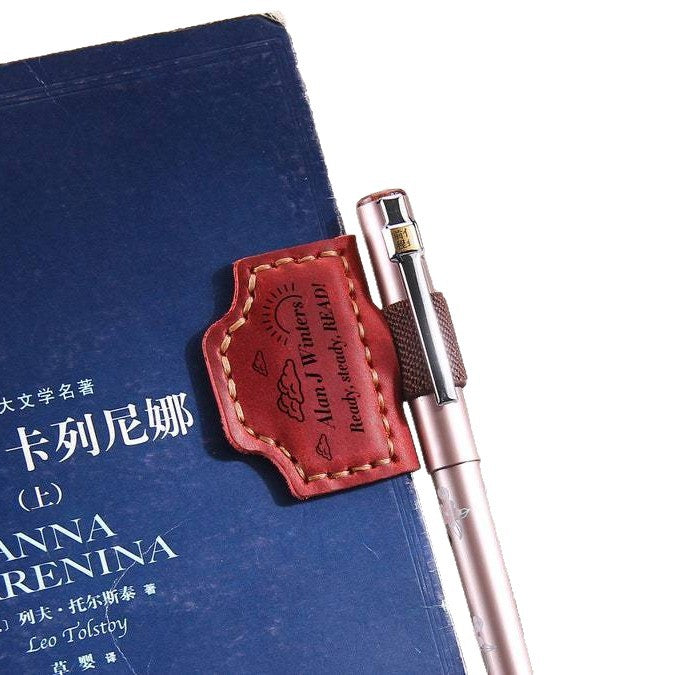 Wholesale Magnetic Bookmarks Can Holiday Gift Book Clips man made leather