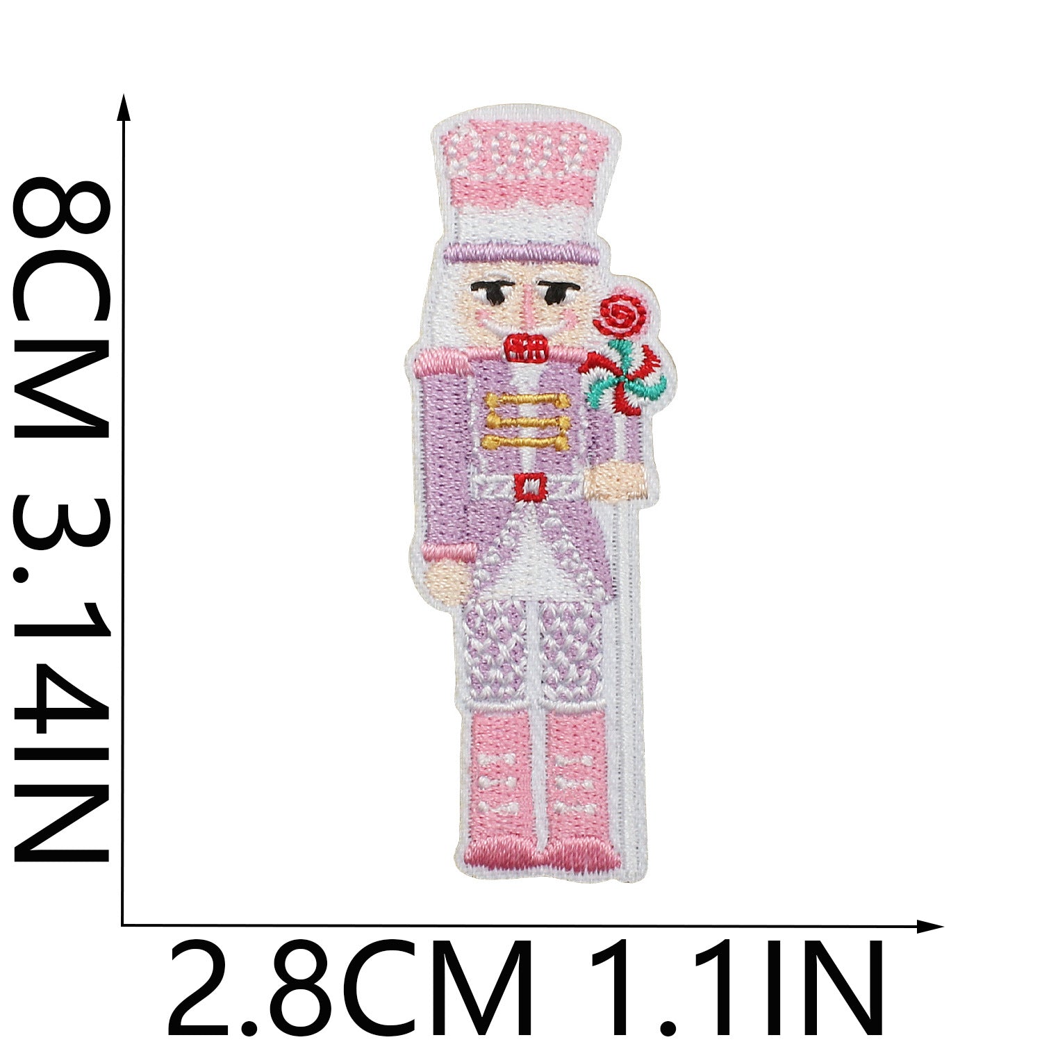 Wholesale Chic Polyester Embroidered Iron On Nutcracker Patch For Clothing Bags DIY Craft Accessory OLY Exclusive