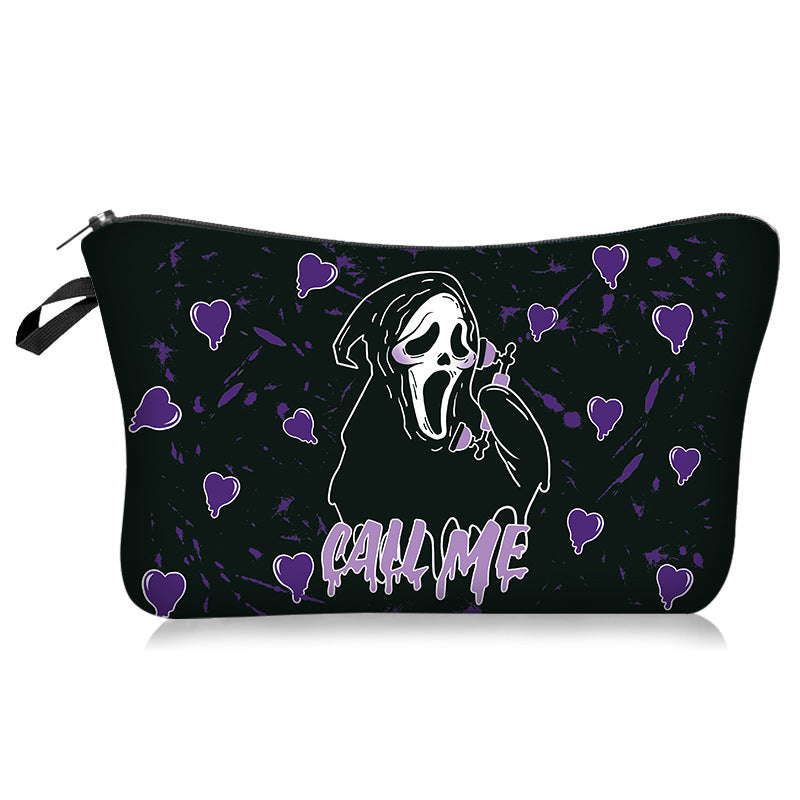 Wholesale Love Skull Series Cosmetic Bag Portable Travel Toiletry Bag