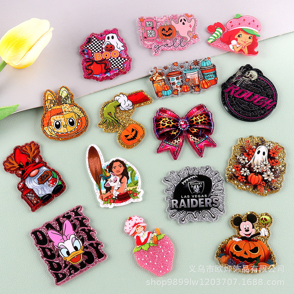 Wholesale 10pcs/pack Cartoon  cute acrylic pins  OLY Exclusive