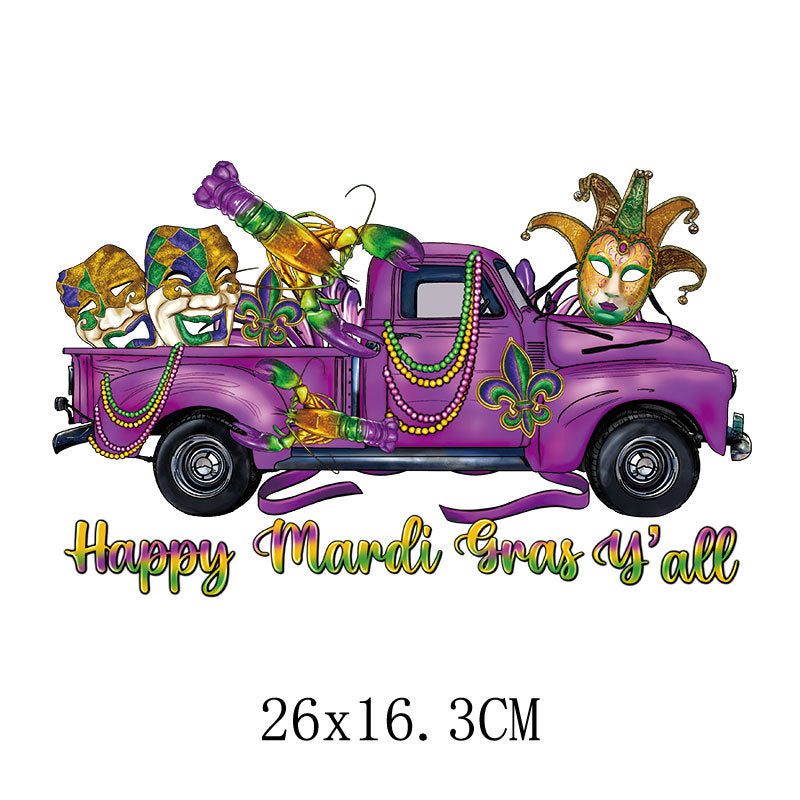 Wholesale Carnival Printed Hot Stamps   UV DTF Ready to Press Transfers Wraps