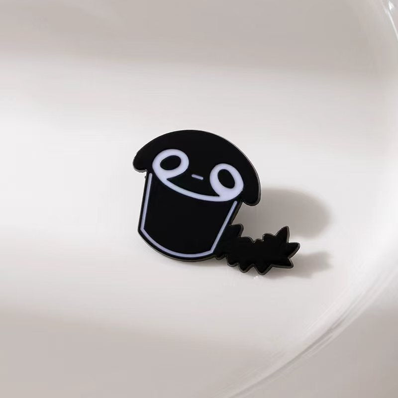 Wholesale Cartoon Little Black Cat Black Kitten Brooch