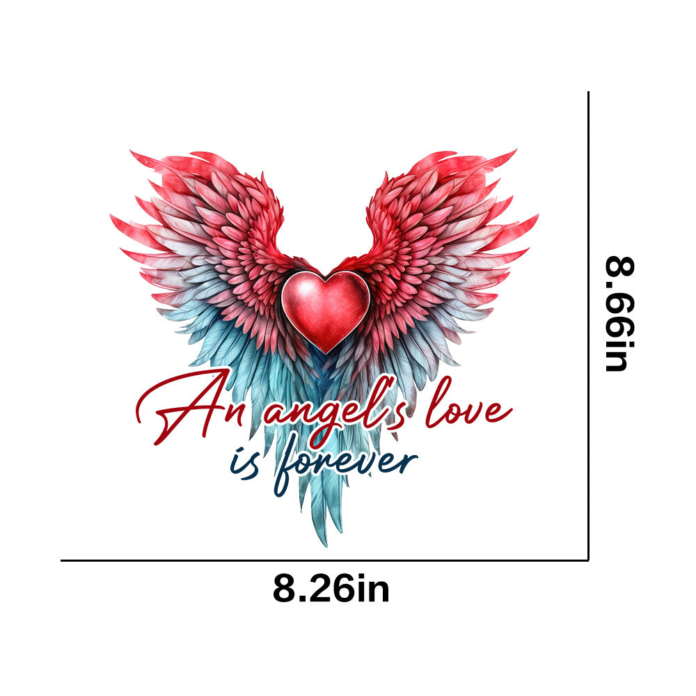 Wholesale 10pcs Angel Wings UV DTF Ready to Press Transfers Wraps