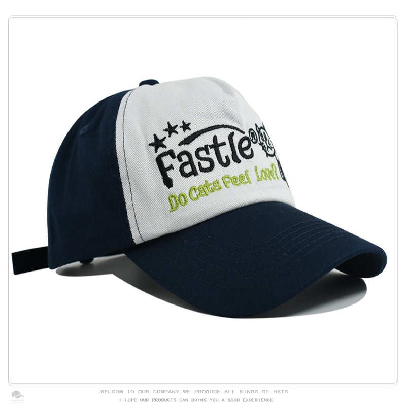 Wholesale Soft Top Cat Letter Embroidered Cotton Baseball Hat