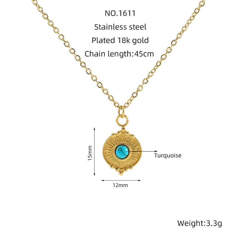 Wholesale Vintage turquoise clavicle necklace