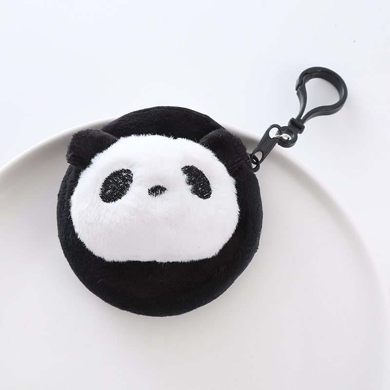 Wholesale Plush Panda Cartoon Coin Purse Keychain