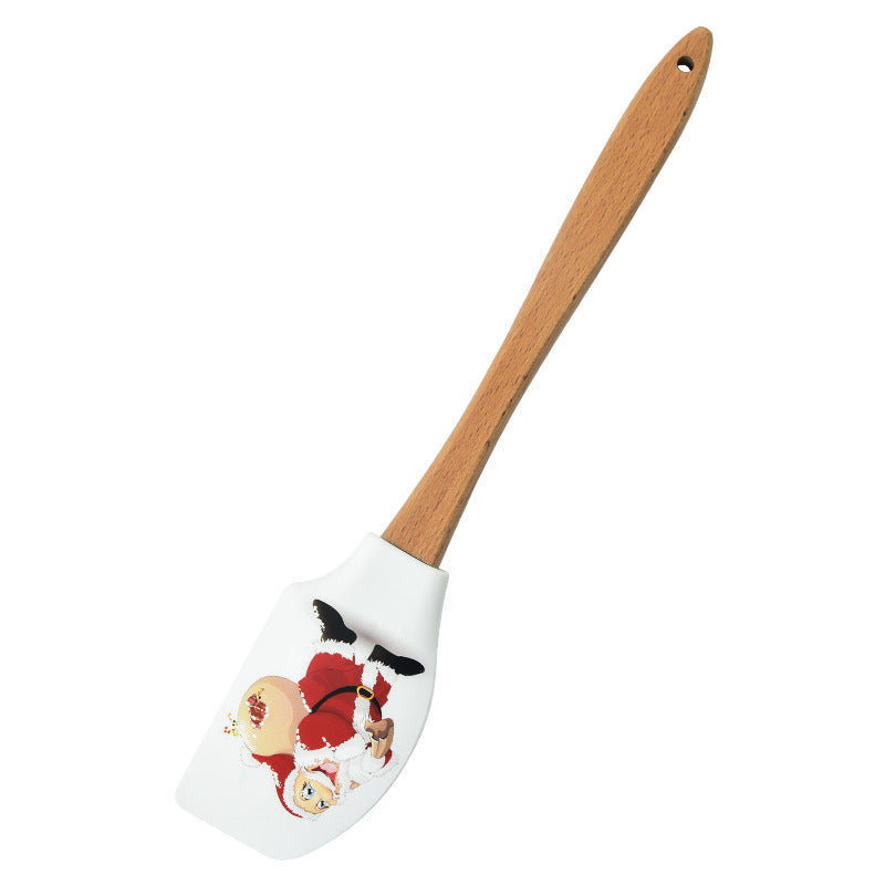 Wholesale Baking Tools Wooden Handled Butter Butter Spatula