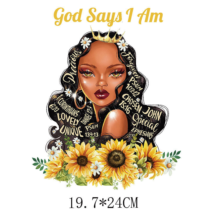 Wholesale  Girls Letter Heat Transfer Stickers UV DTF Ready to Press Transfers Wraps